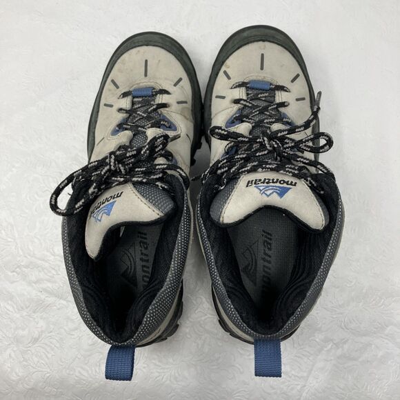 Montrail Hiking Boots EUC Terra-Flex Grey Nubuck & Mesh Lace-up Women’s US 7.5 - Picture 4 of 11